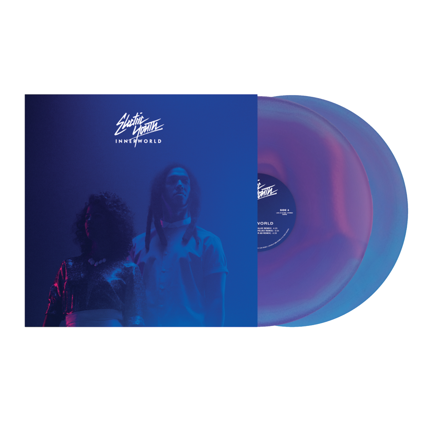 Electric Youth - Innerworld 10 Year Anniversary Magenta and Blue Swirl Vinyl Record