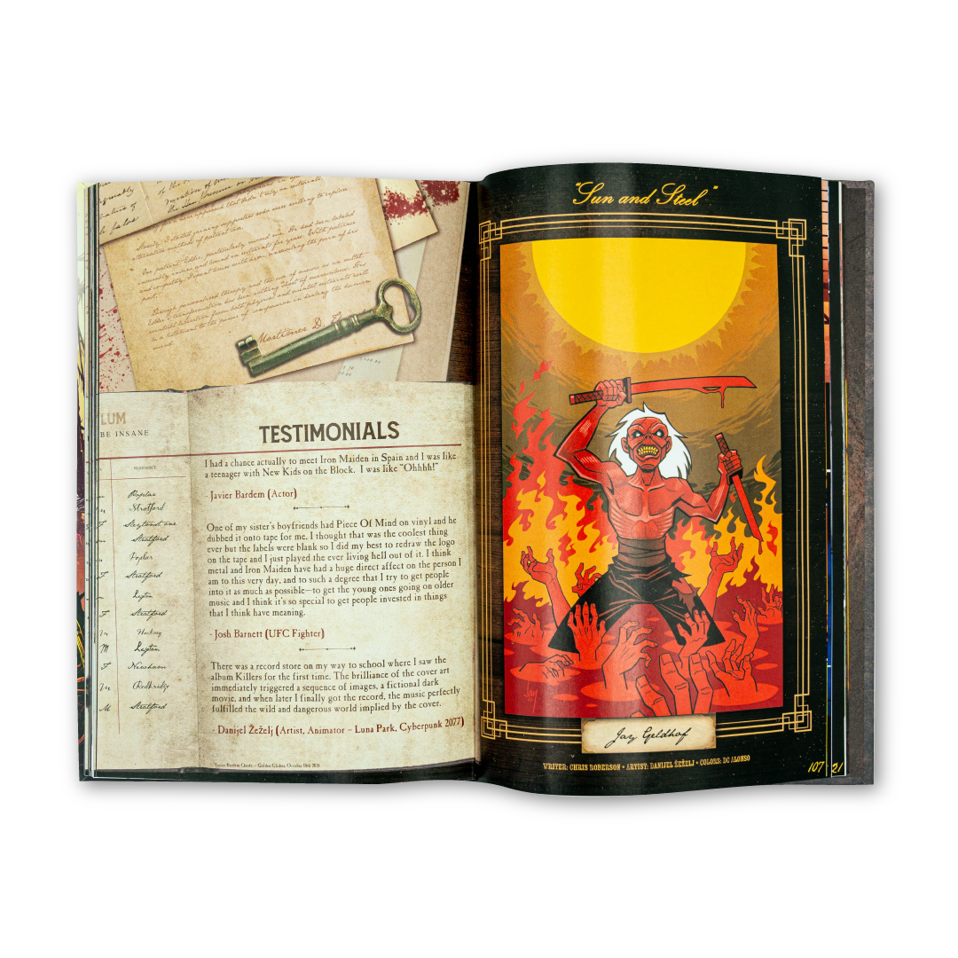 Iron Maiden Piece Of Mind Hardcover Edition Book