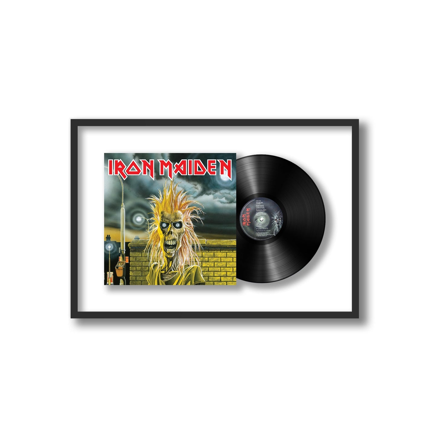Iron Maiden Framed Vinyl Record