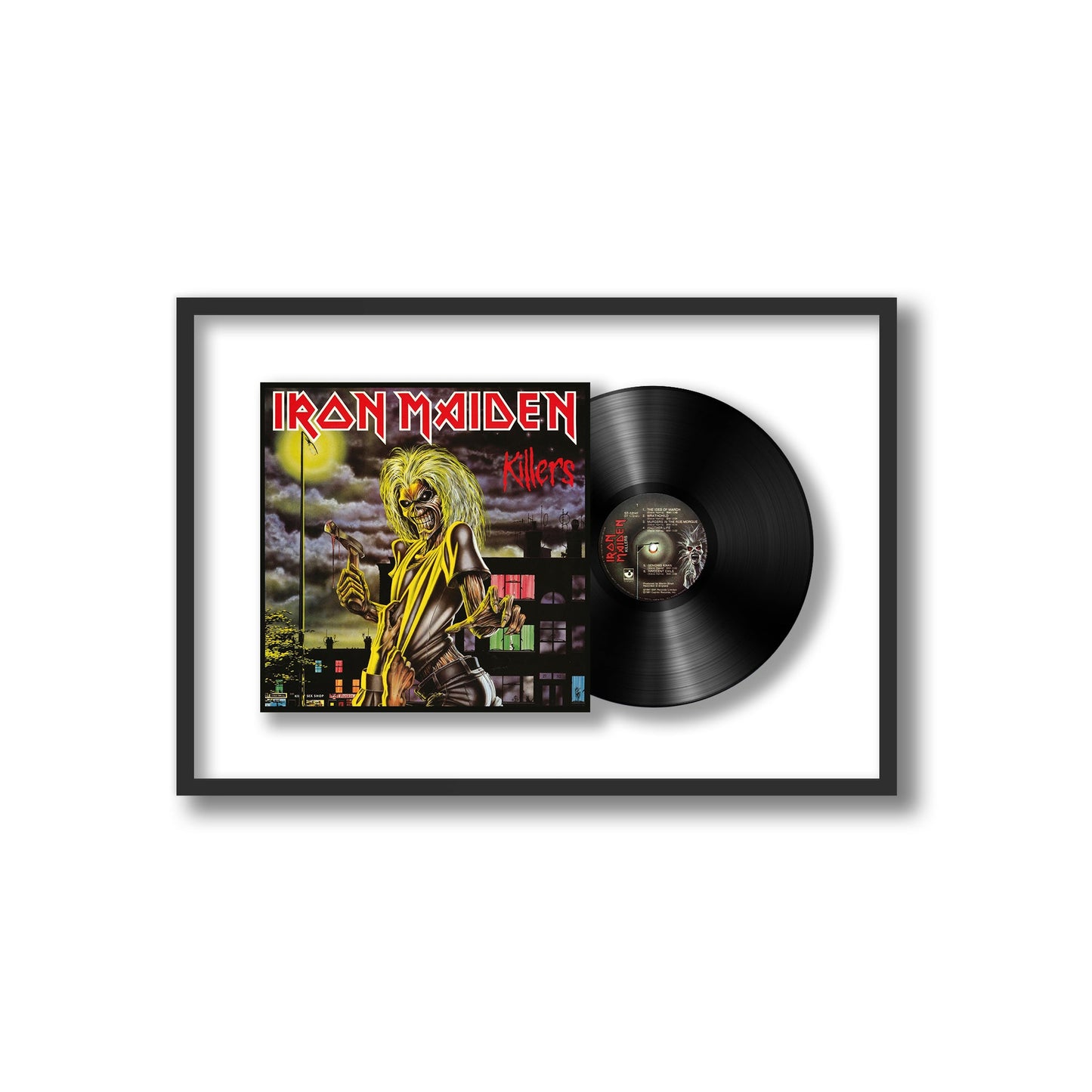 Iron Maiden Killers Framed Vinyl Record