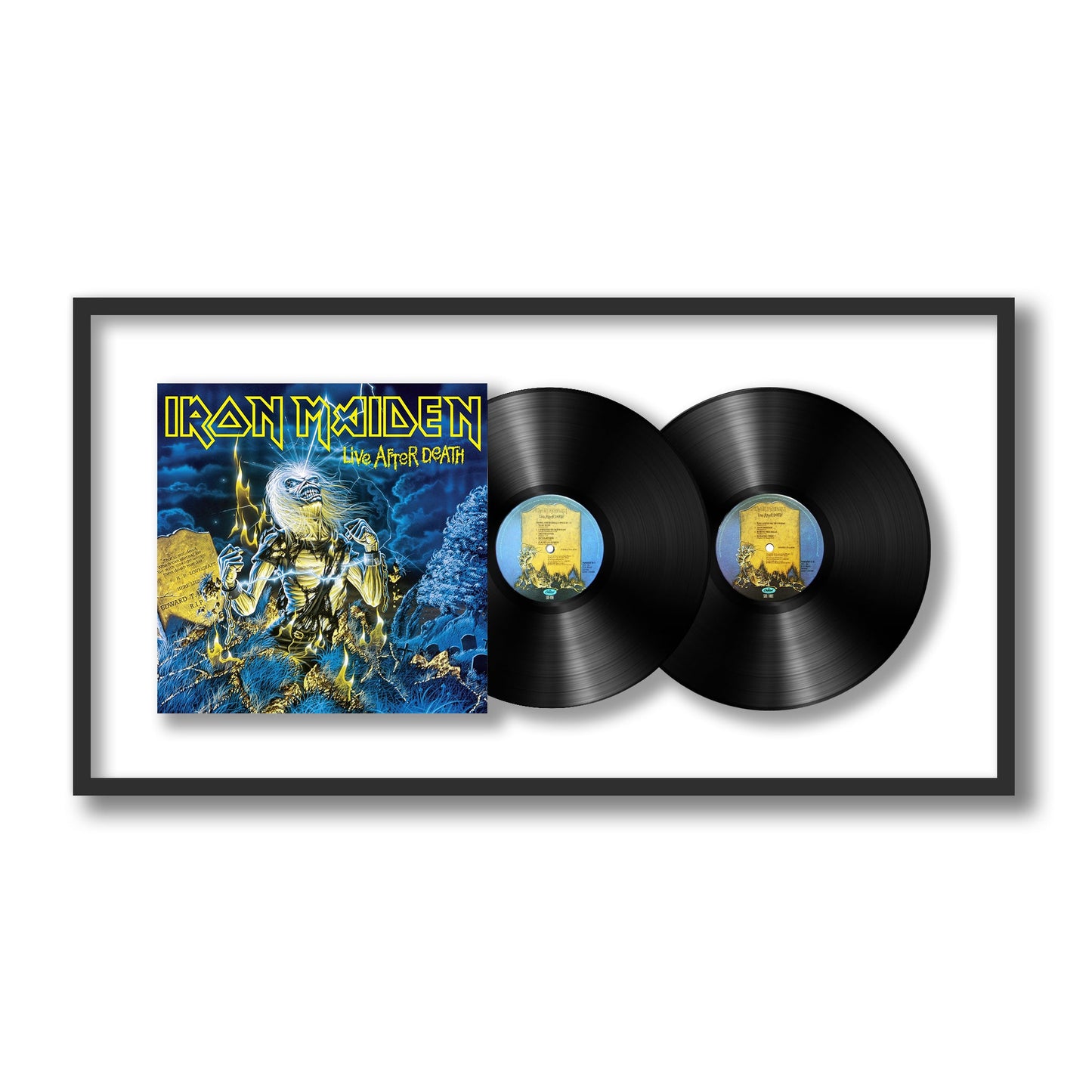 Iron Maiden Live After Death Framed Vinyl Record