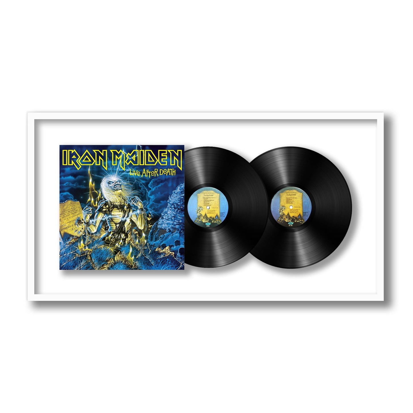 Iron Maiden Live After Death Framed Vinyl Record