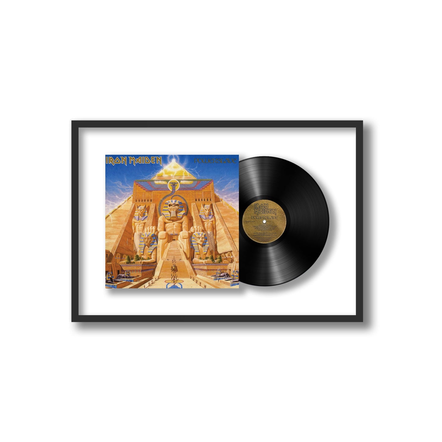 Iron Maiden Powerslave Framed Vinyl Record
