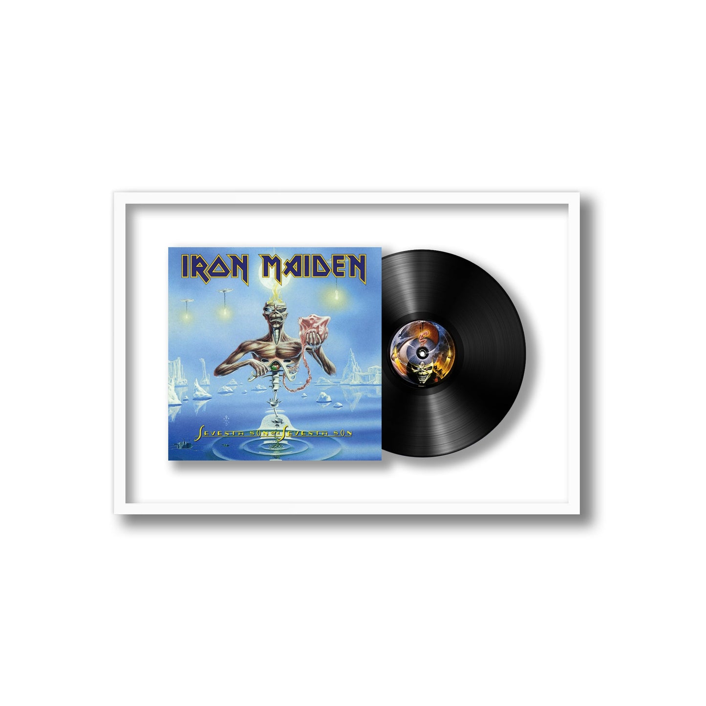 Iron Maiden Seventh Son of a Seventh Son Framed Vinyl Record
