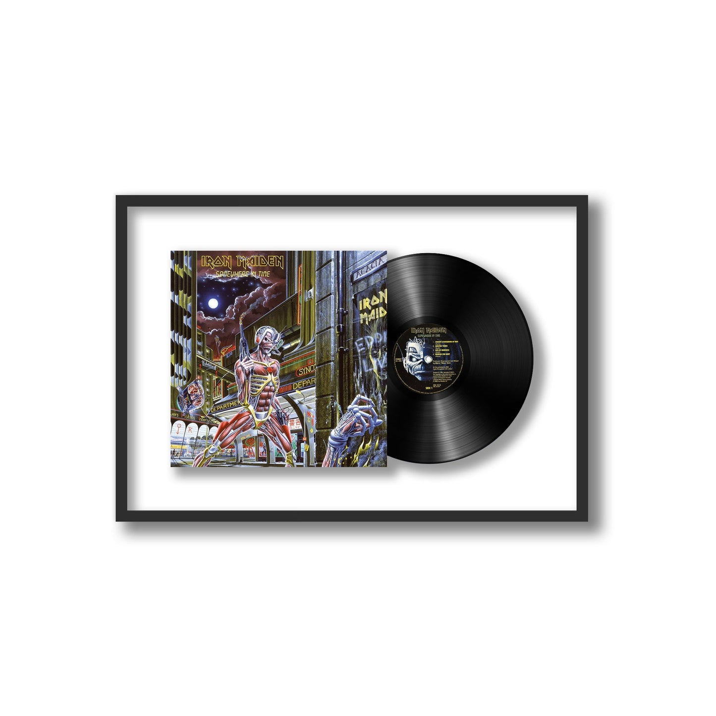 Iron Maiden Somewhere in Time Framed Vinyl Record