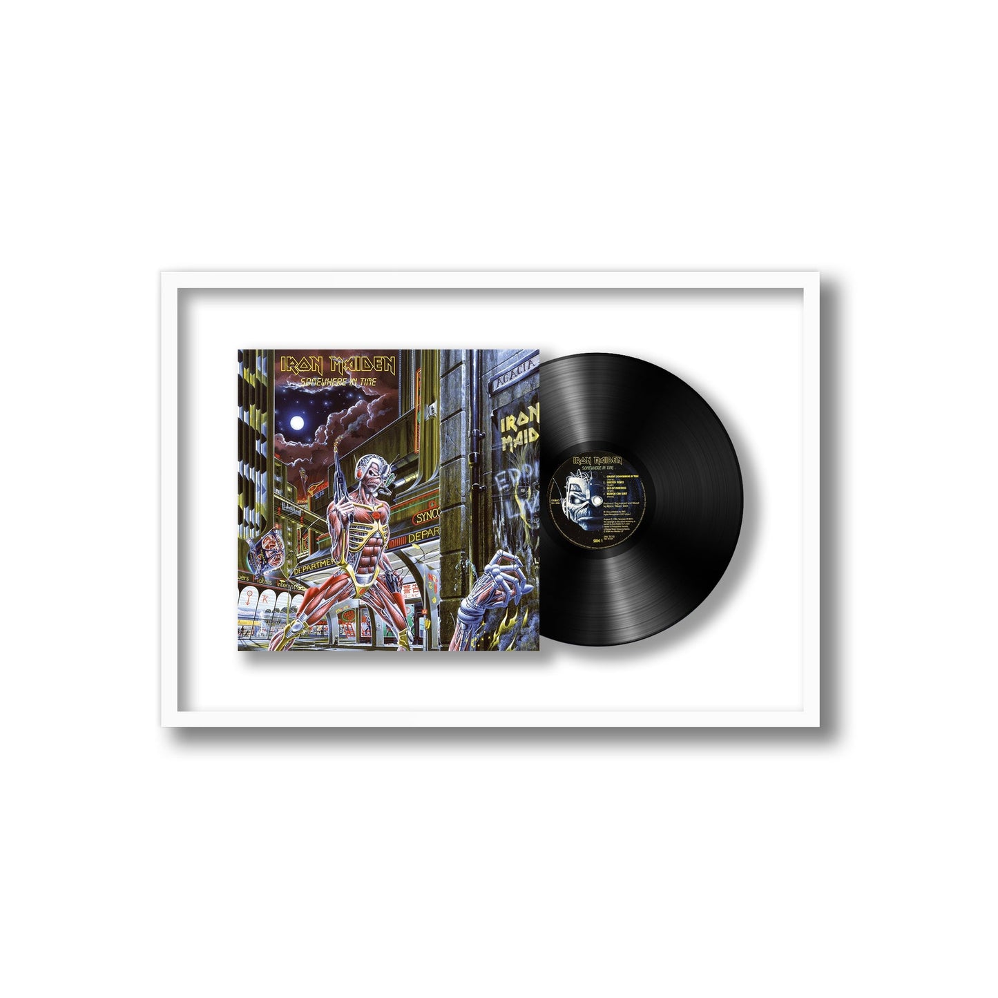 Iron Maiden Somewhere in Time Framed Vinyl Record