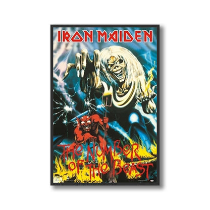 Iron Maiden The Number of the Beast Framed Poster