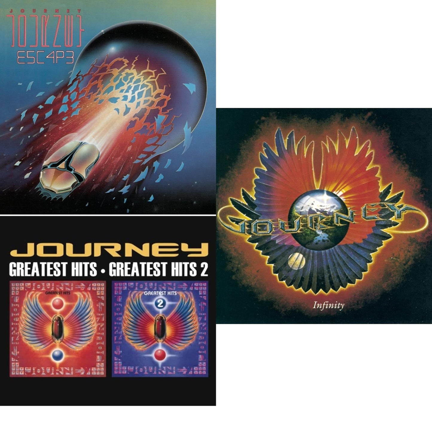 Journey - Infinity & Greatest Hits 1 & 2 & Escape - CD Bundle