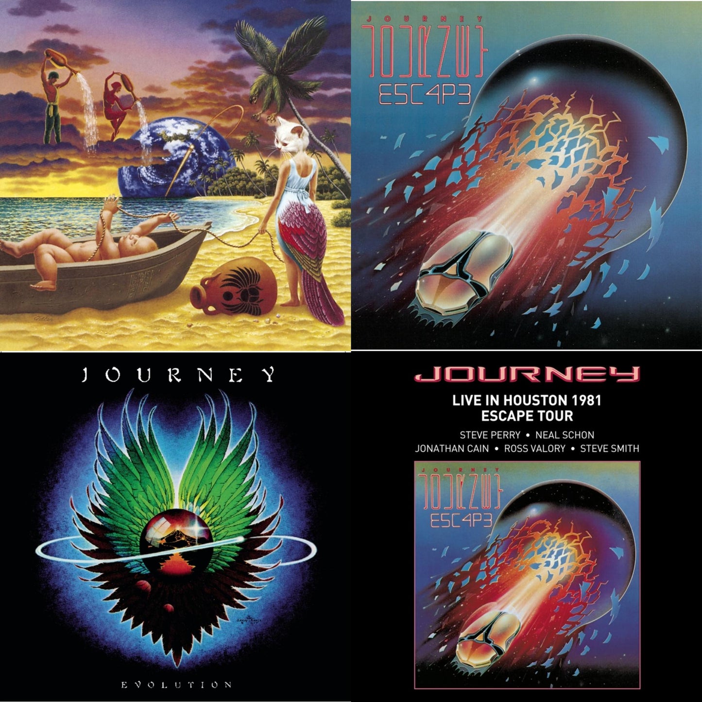 Journey - Trial By Fire & Escape & Evolution & Live In Houston 1981: The Escape Tour - CD Bundle