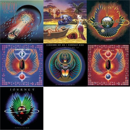 Journey - Greatest Hits & Trial By Fire & Journey's Greatest Hits Vol.2 & Captured & Infinity & Escape & Evolution - CD Bundle
