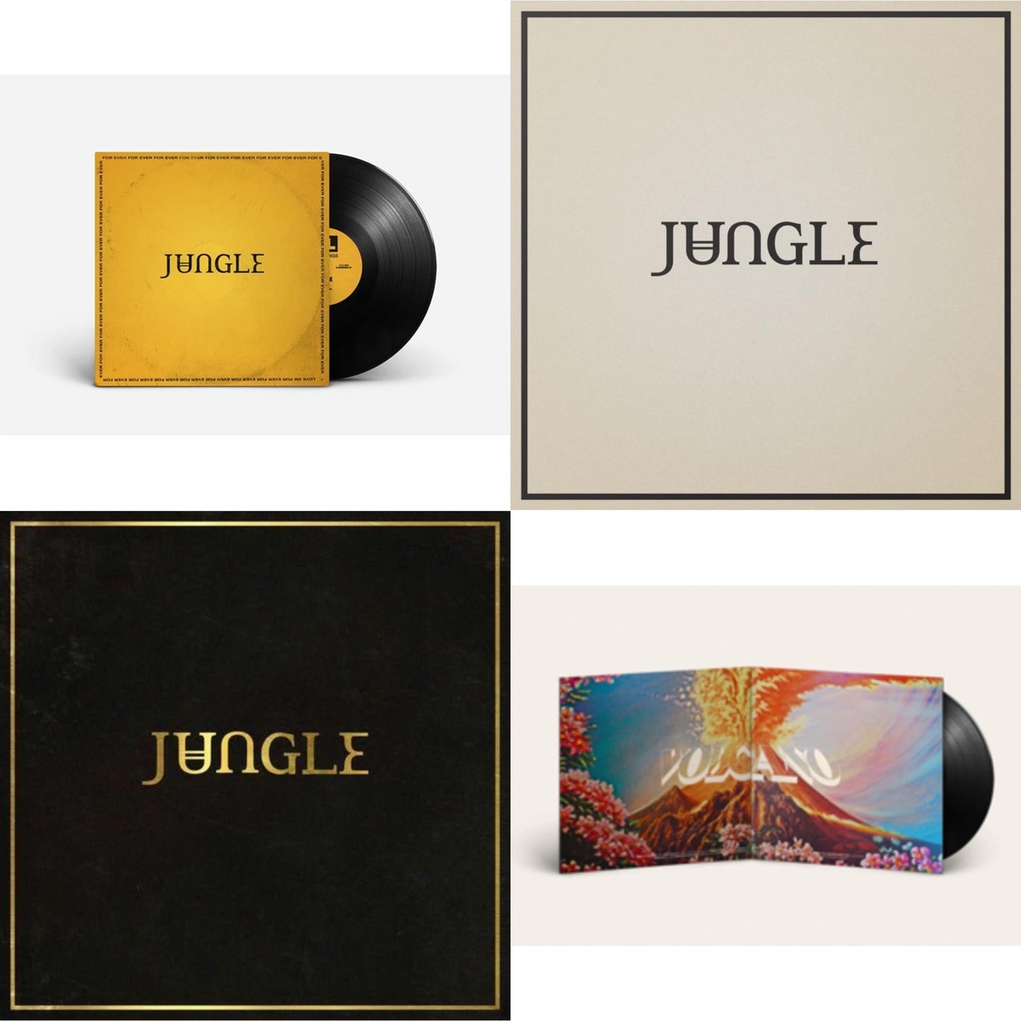 Jungle - For Ever & Loving In Stereo & Volcano & Jungle - LP Vinyl Bundle