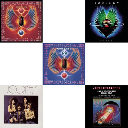 Journey - Greatest Hits & Next & Journey's Greatest Hits Vol.2 & Evolution & Live In Houston 1981: The Escape Tour - CD Bundle