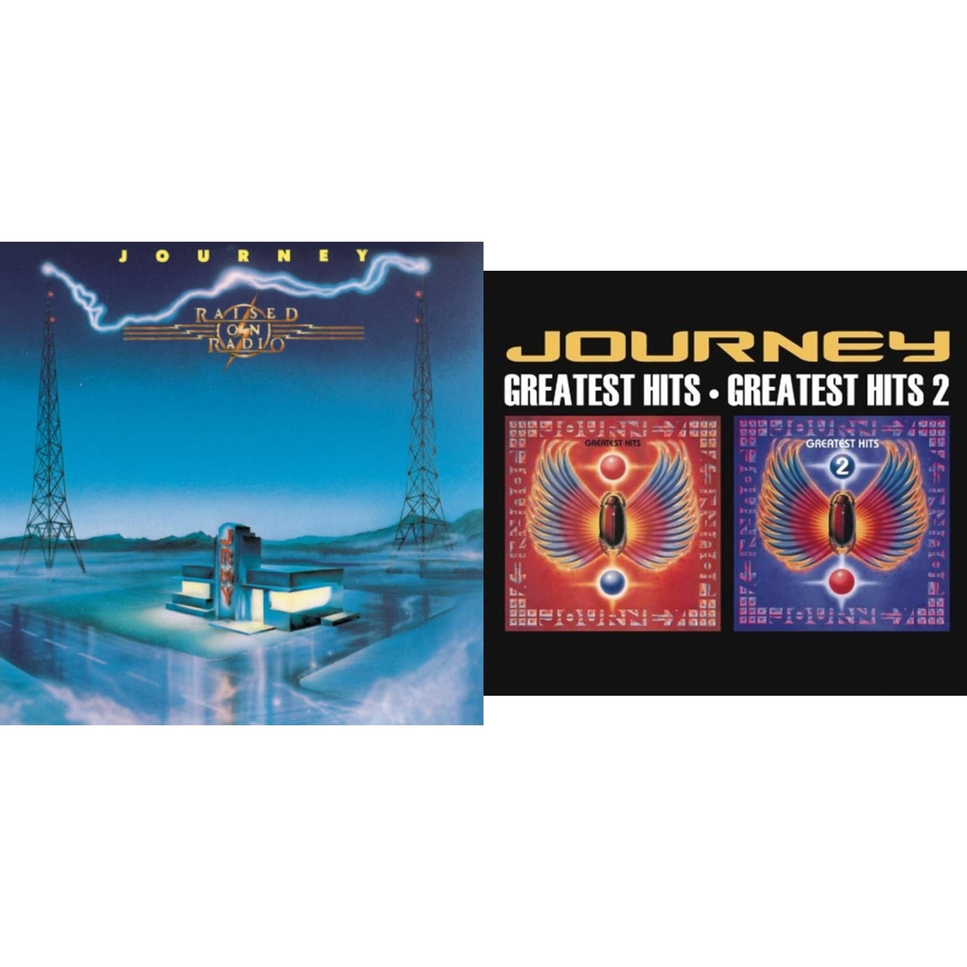 Journey - Raised On Radio & Greatest Hits 1 & 2 - CD Bundle