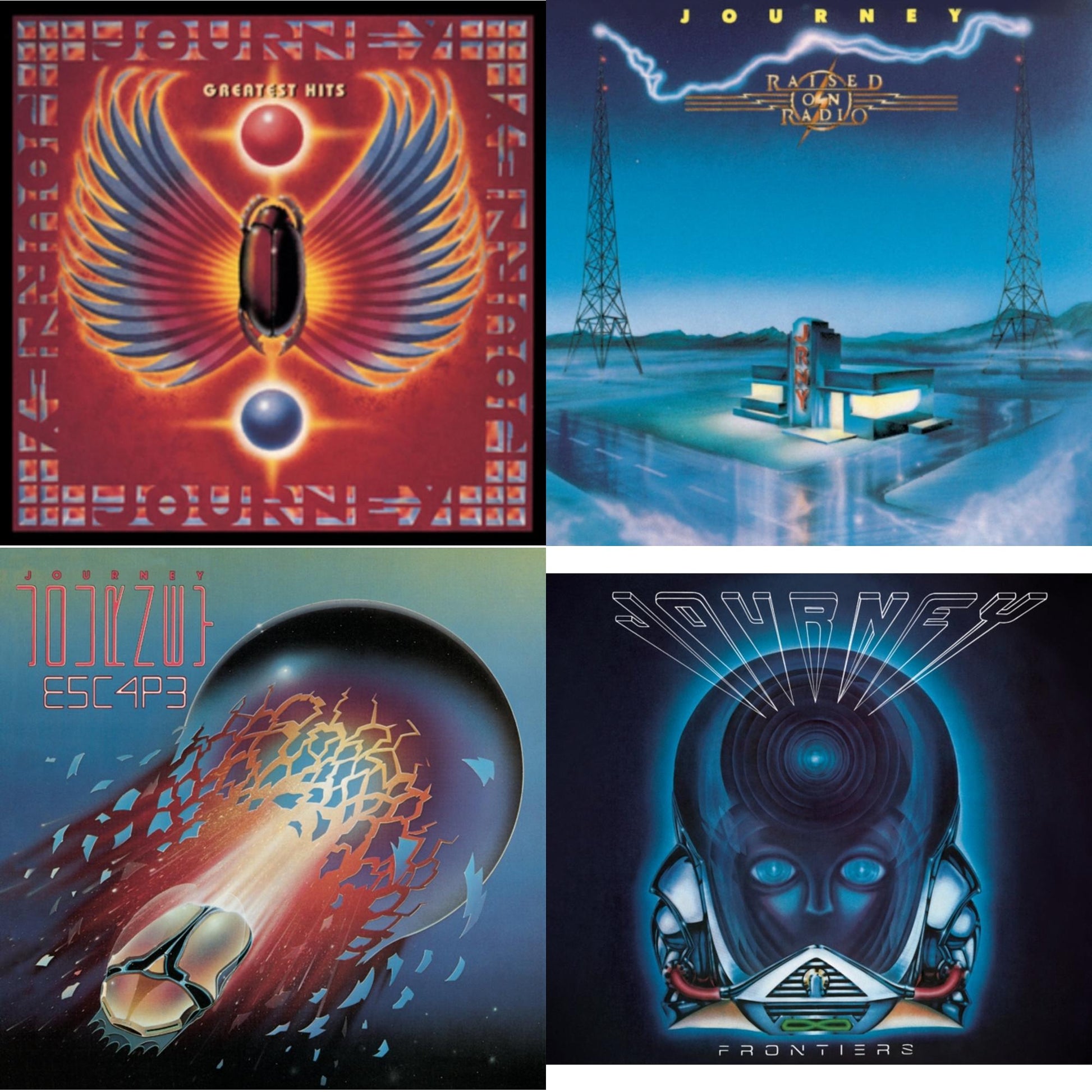 Journey - Greatest Hits & Raised On Radio & Escape & Frontiers - CD Bundle