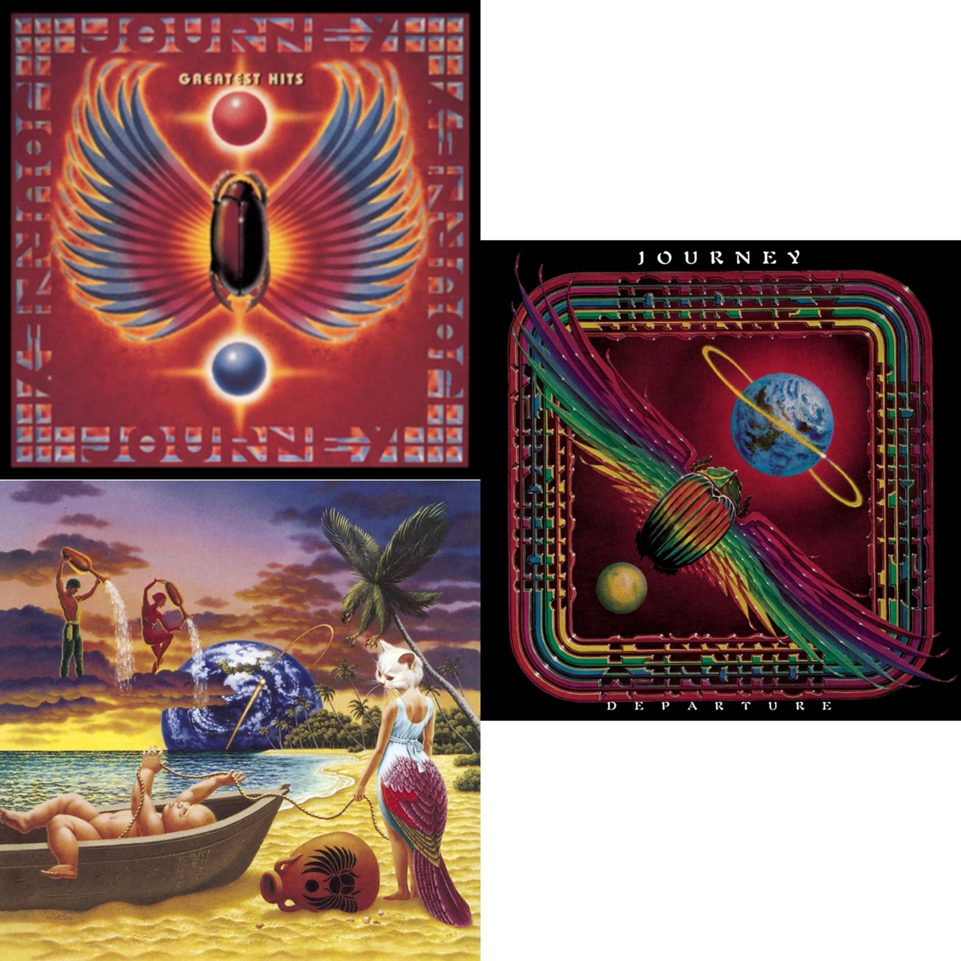 Journey - Greatest Hits & Trial By Fire & Departure - CD Bundle