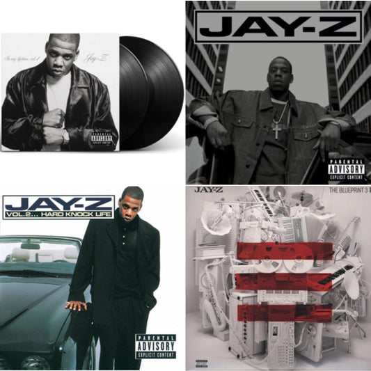 Jay-Z - In My Lifetime (Ex) & Life & Times O (X) & Vol. 2 Hard Knock Life (X) & Blueprint 3 (Exp) - LP Vinyl Bundle