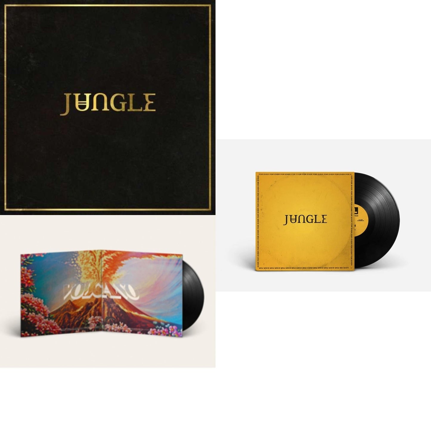 Jungle - For Ever & Volcano & Jungle - LP Vinyl Bundle