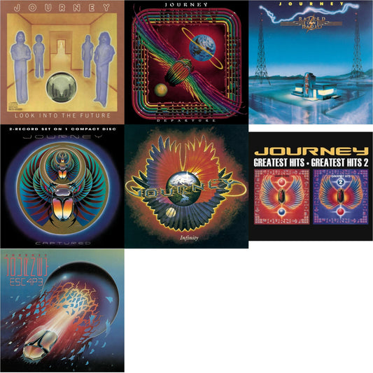 Journey - Look Into The Future & Departure & Raised On Radio & Captured & Infinity & Greatest Hits 1 & 2 & Escape - CD Bundle