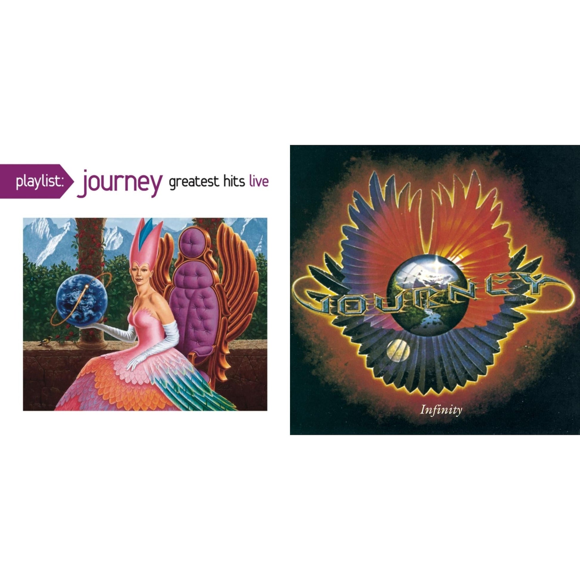 Journey - Infinity & Playlist: Journey Greatest Hits Live - CD Bundle