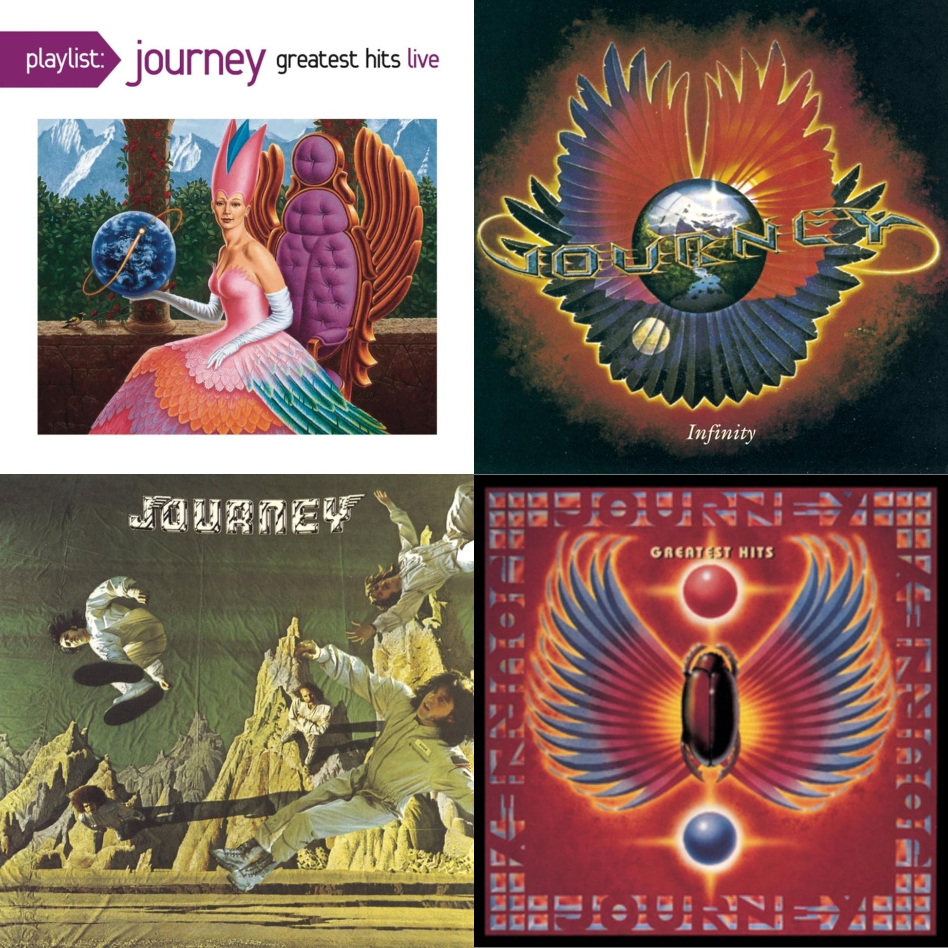 Journey - Playlist: Journey Greatest Hits Live & Infinity & Journey & Greatest Hits - CD Bundle