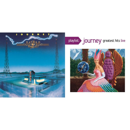 Journey - Raised On Radio & Playlist: Journey Greatest Hits Live - CD Bundle