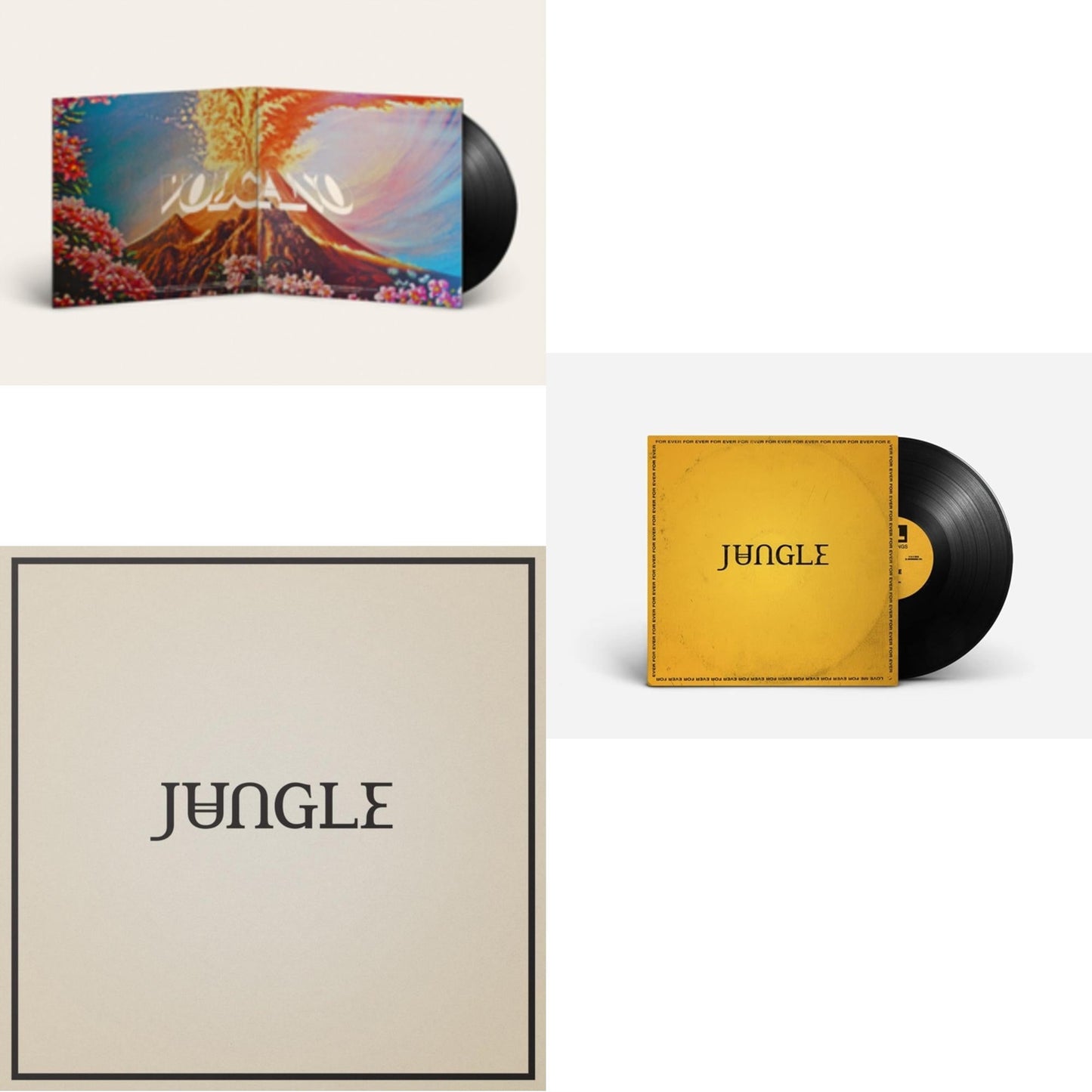 Jungle - For Ever & Loving In Stereo & Volcano - LP Vinyl Bundle