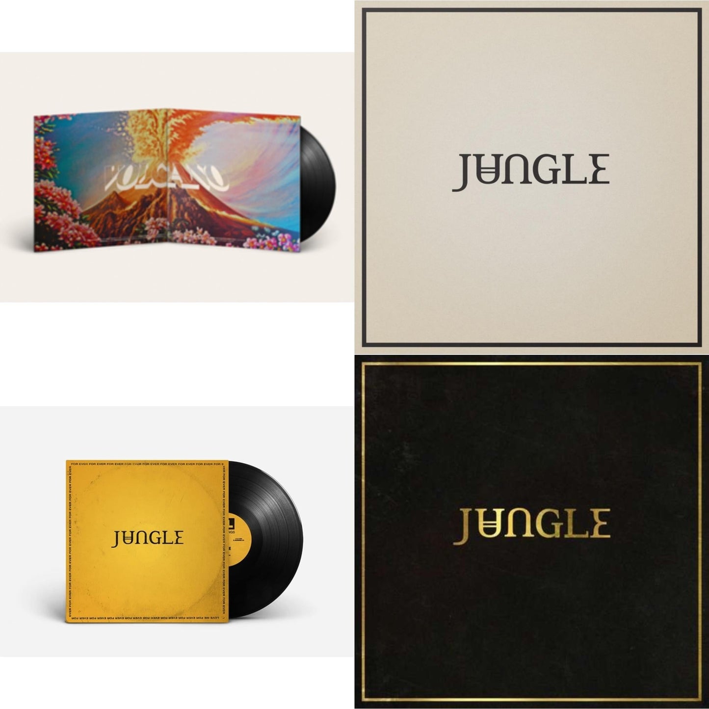 Jungle - For Ever & Loving In Stereo & Volcano & Jungle - LP Vinyl Bundle