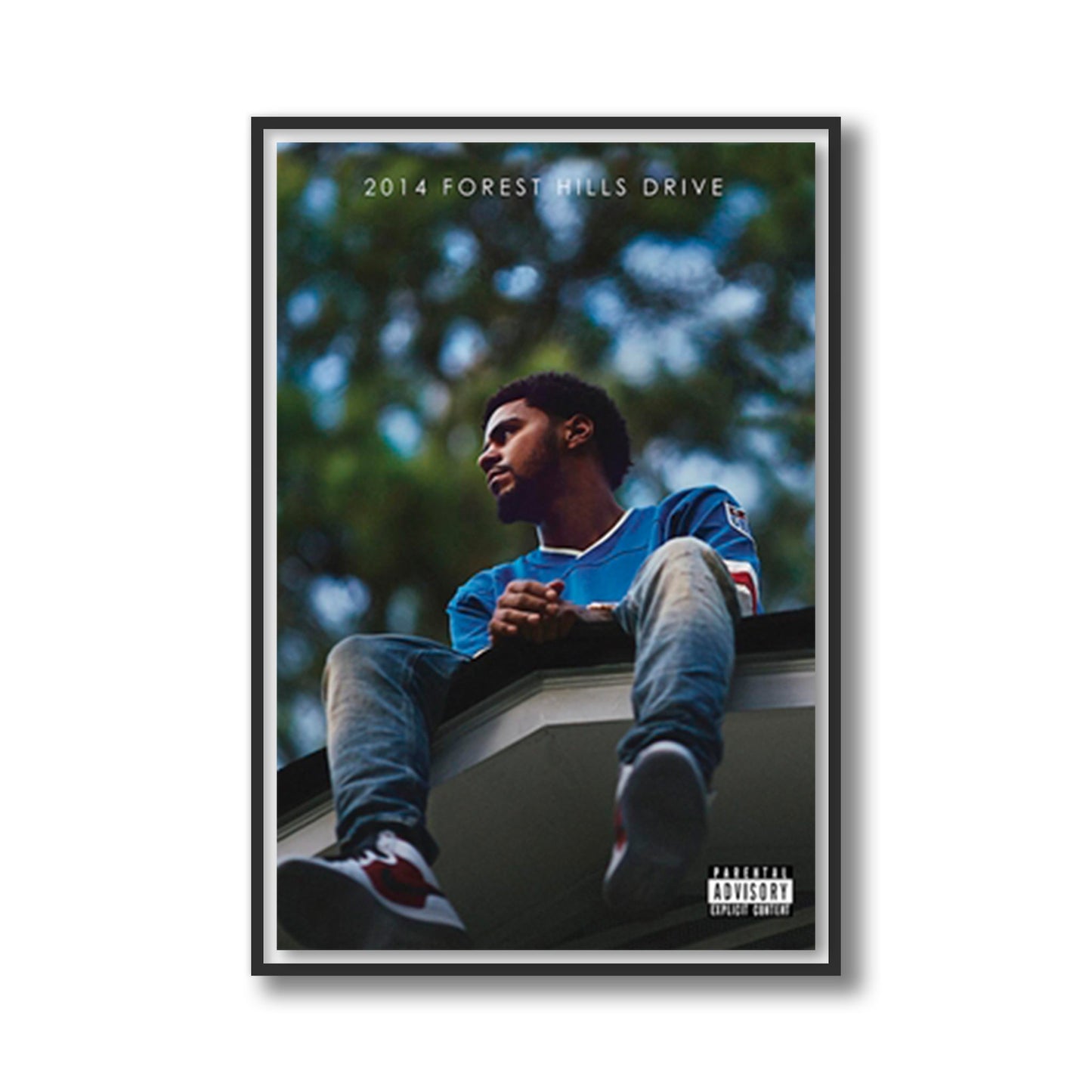 J. Cole 2014 Forest Hills Drive Framed Poster