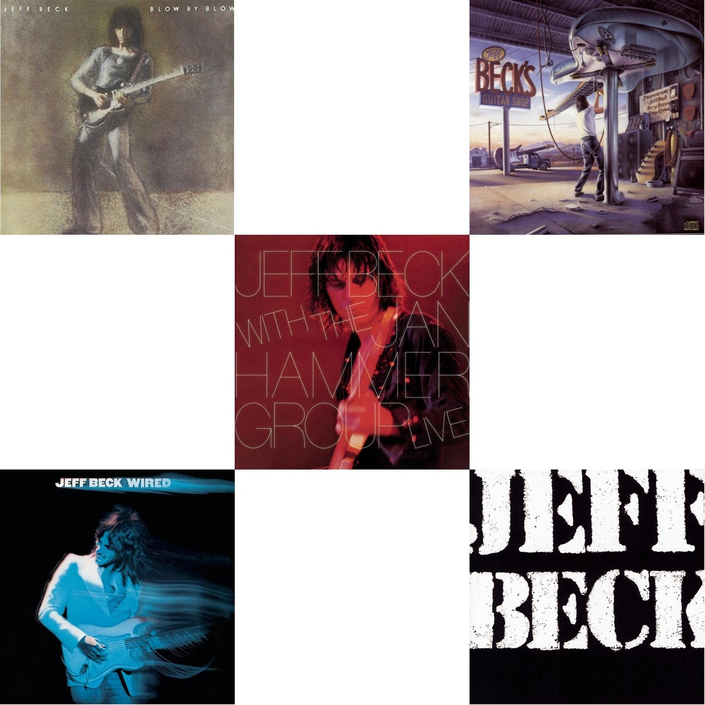 Jeff Beck - Blow By Blow & Wired & Jeff Beck With Jan Hammer Group Live & Guitar Shop & There & Back - CD Bundle