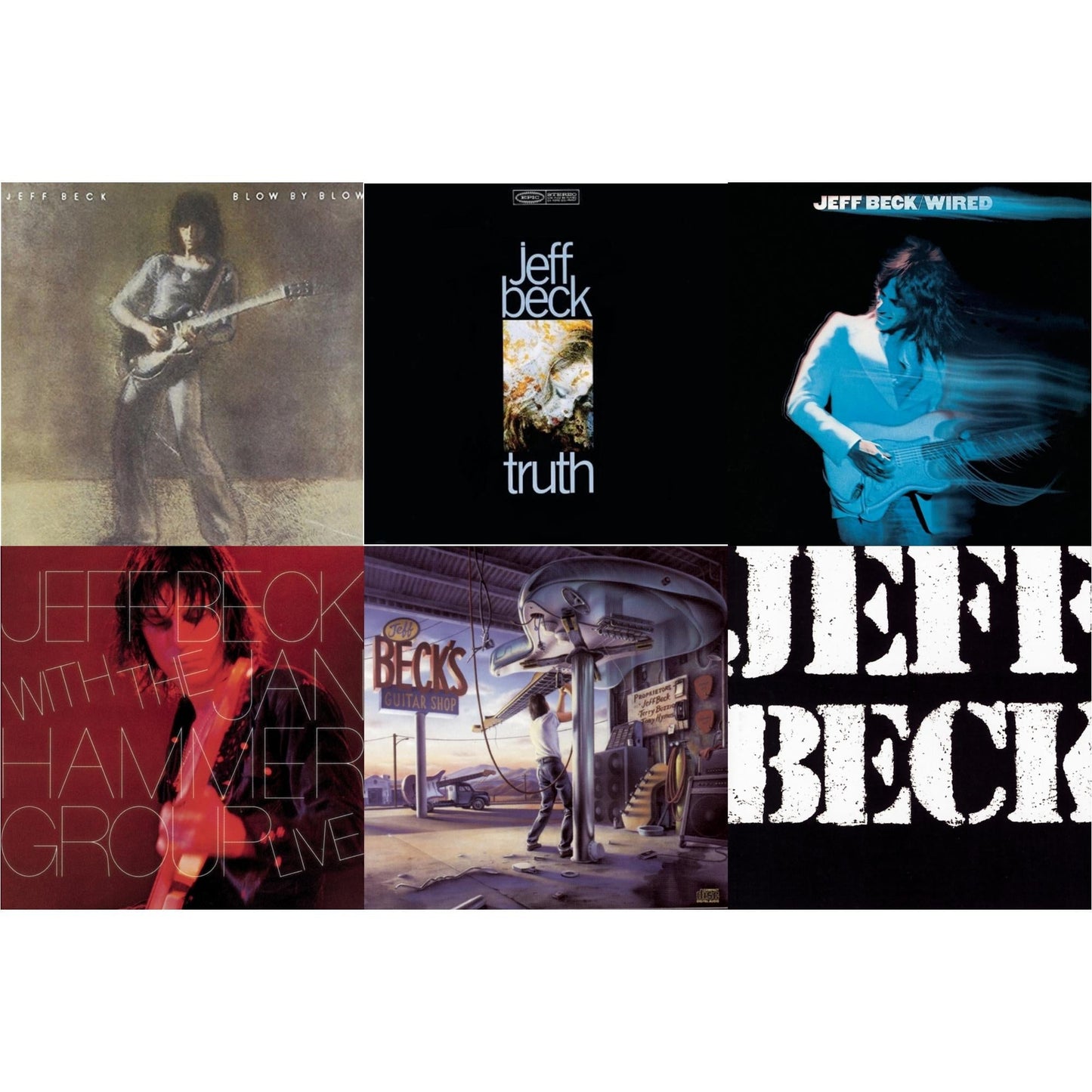 Jeff Beck - Blow By Blow & Truth & Wired & Jeff Beck With Jan Hammer Group Live & Guitar Shop & There & Back - CD Bundle