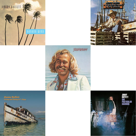 Jimmy Buffett - Living & Dying In 3/4 Time & One Particular Harbour & Havana Daydreamin & White Sport Coat & A Pink Crustacean  & Banana Wind (2LP)
