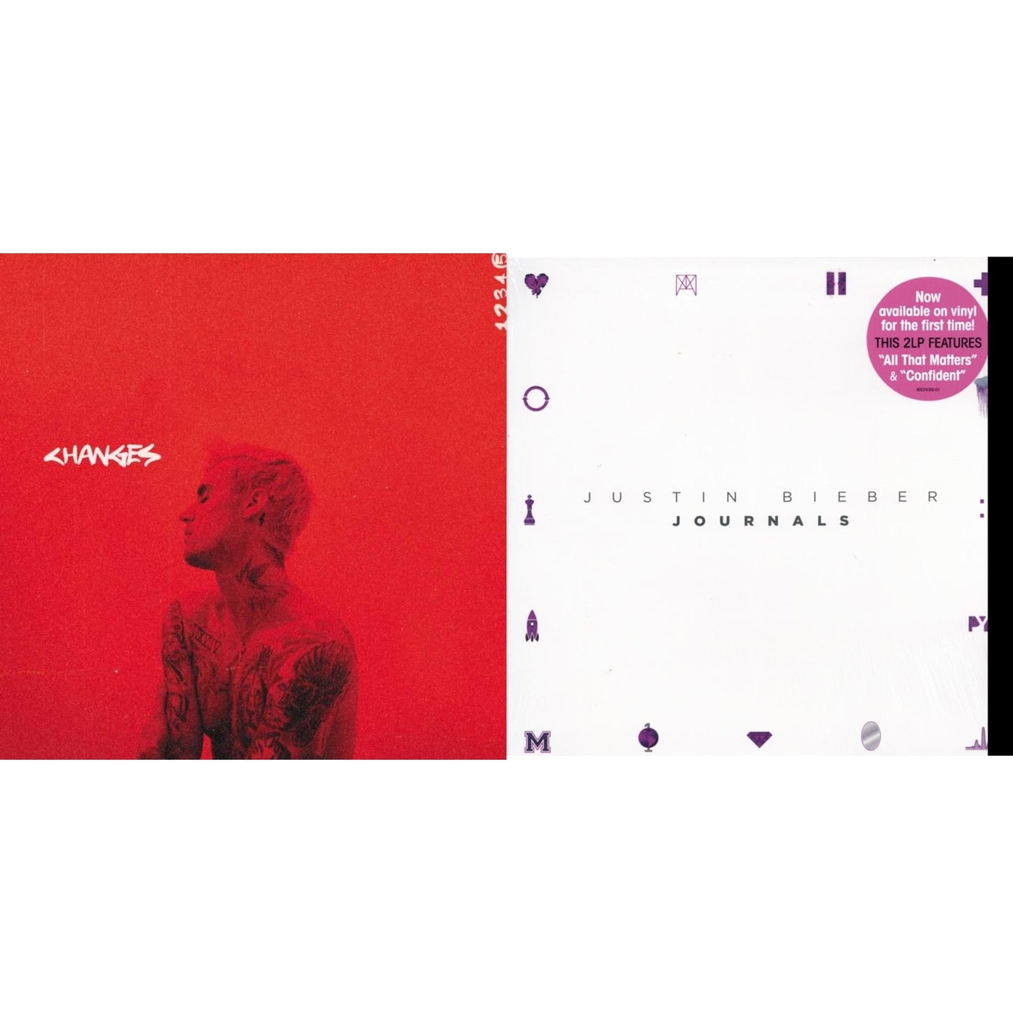 Justin Bieber - Changes (2LP/Red Vinyl) & Journals