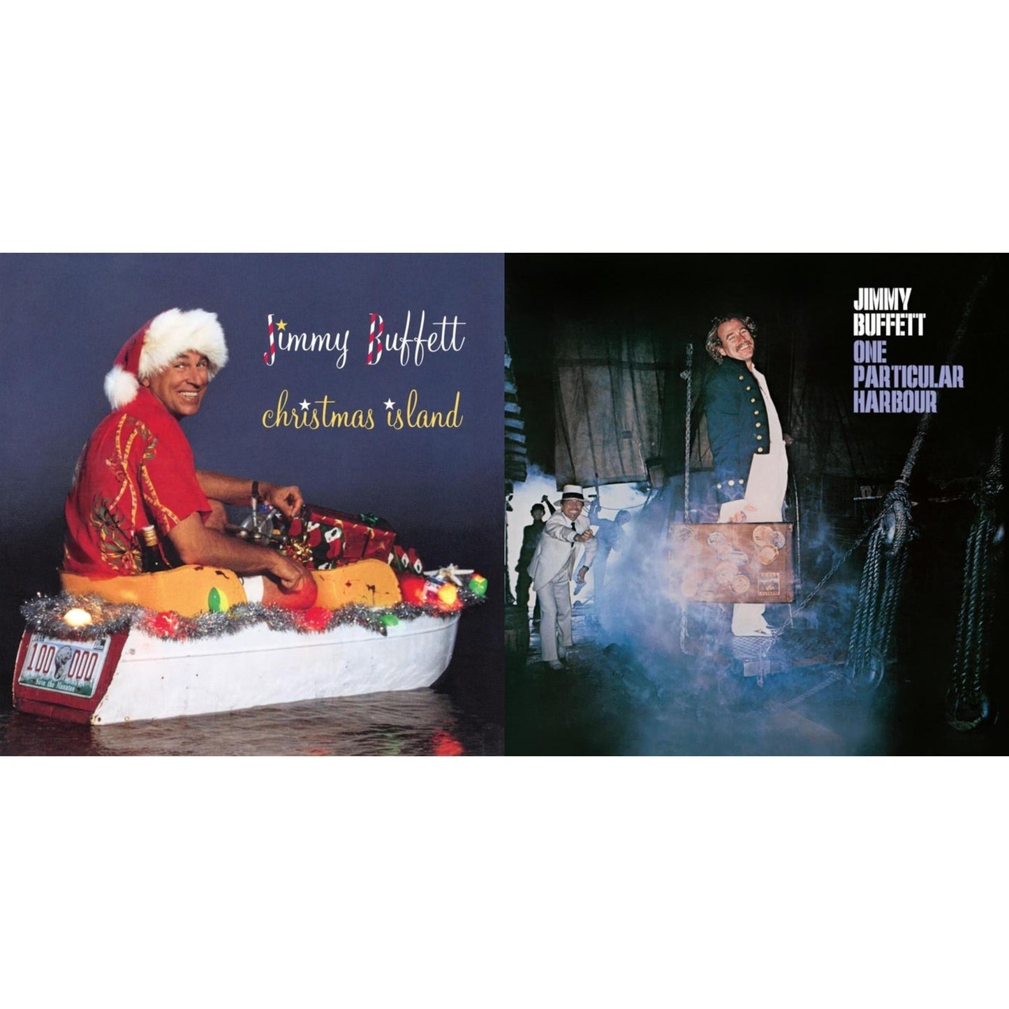 Jimmy Buffett - Christmas Island & One Particular Harbour - LP Vinyl Bundle