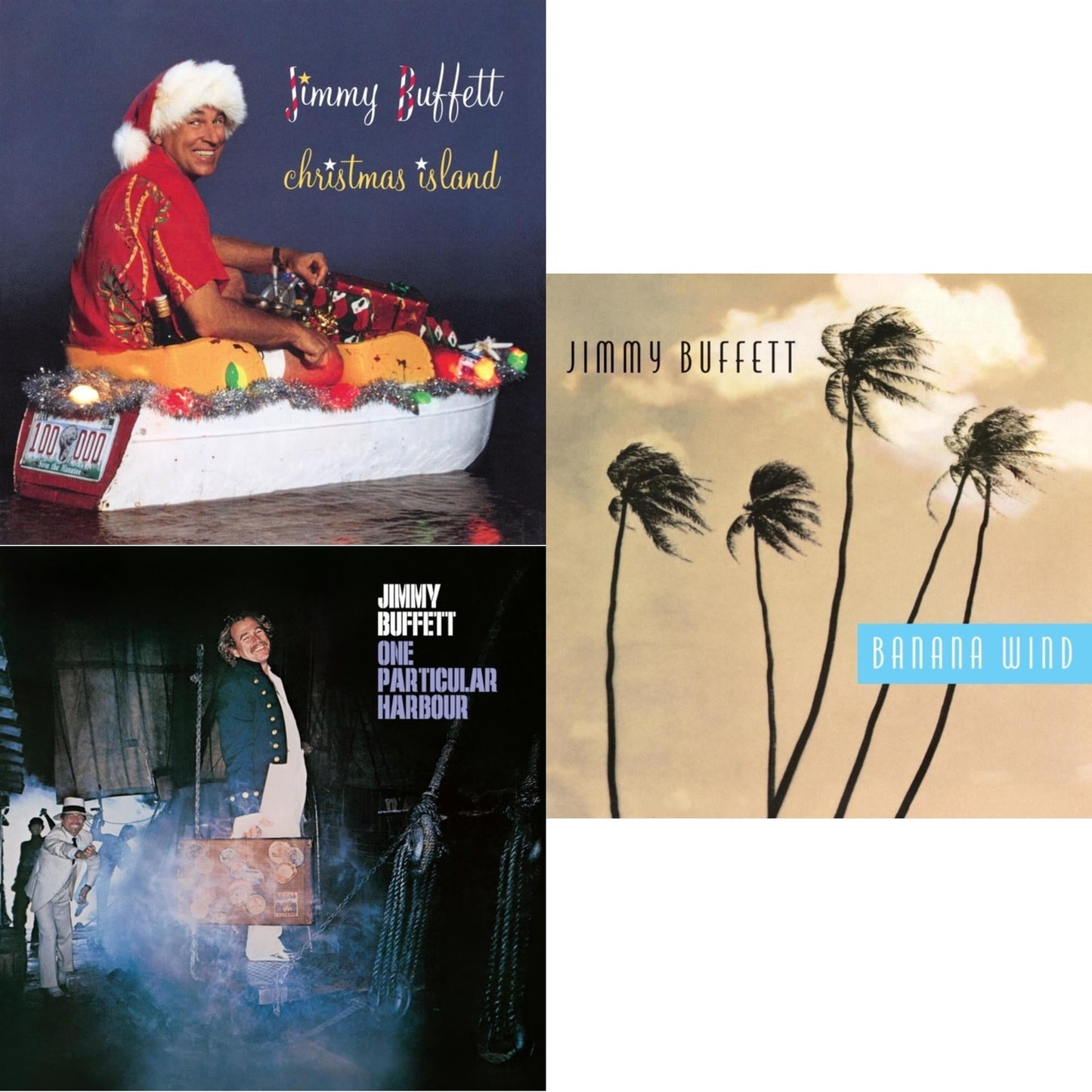 Jimmy Buffett - Christmas Island & One Particular Harbour & Banana Wind (2LP)