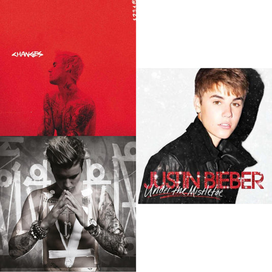 Justin Bieber - Changes (2LP/Red Vinyl) & Purpose & Under The Mistletoe