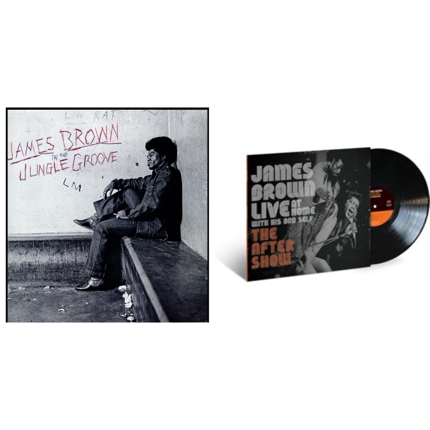 James Brown - Live At Home With His Bad Self: The After Show & In The Jungle Groove  - LP Vinyl Bundle