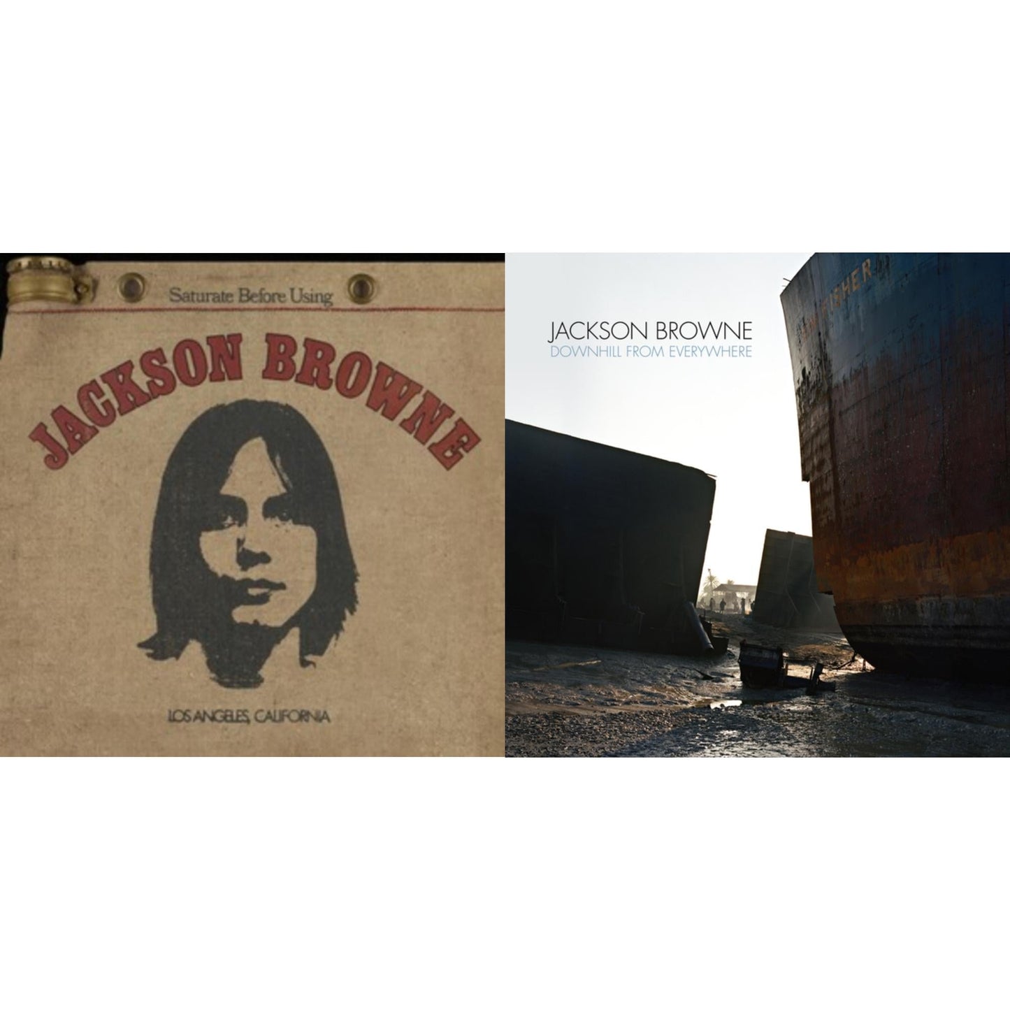 Jackson Browne - Jackson Browne & Downhill From Everywhere - LP Vinyl Bundle