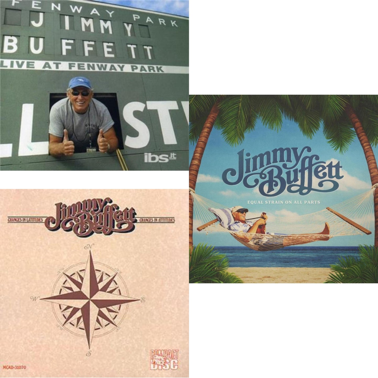 Jimmy Buffett - Equal Strain On All Parts & Changes In Latitudes Changes In Attitudes & Live At Fenway Park - CD Bundle