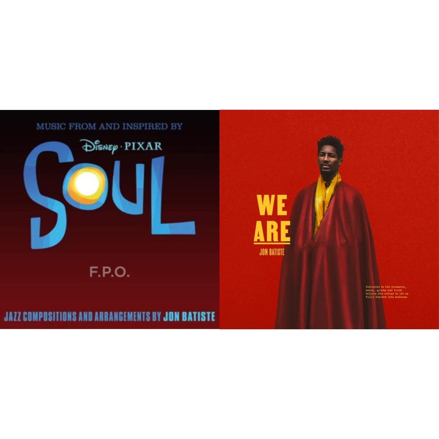 Jon Batiste - Music From & Inspired By Soul & We Are - LP Vinyl Bundle