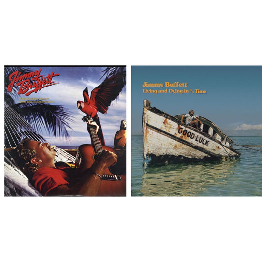 Jimmy Buffett - Living & Dying In 3/4 Time & Songs You Know By Heart - LP Vinyl Bundle