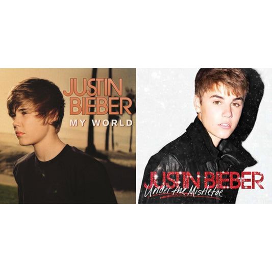 Justin Bieber - My World & Under The Mistletoe - LP Vinyl Bundle