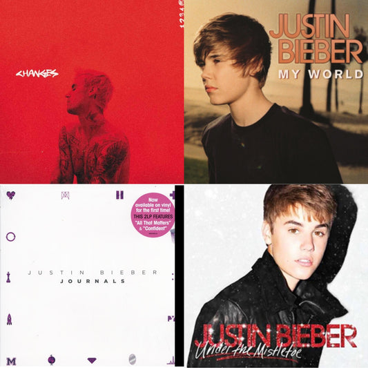 Justin Bieber - Changes (2LP/Red Vinyl) & My World & Journals & Under The Mistletoe