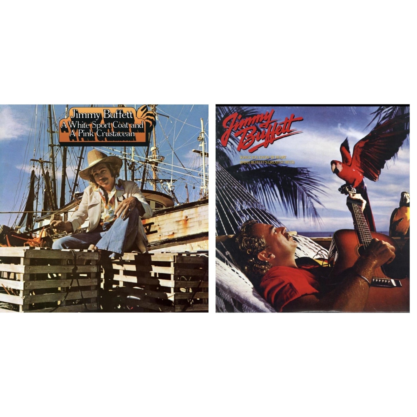 Jimmy Buffett - White Sport Coat & A Pink Crustacean  & Songs You Know By Heart - LP Vinyl Bundle