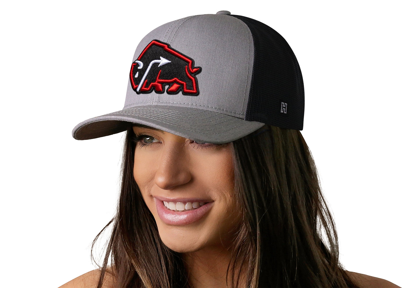 JBR x Haka Red Bison  |  Gray-Black Buffalo Snapback
