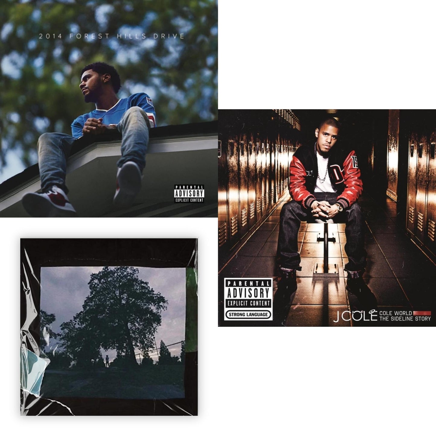 J. Cole - 2014 Forest Hills Drive (2LP) (X) & Cole World: The Sideline Story (X) (2LP) & 4 Your Eyez Only