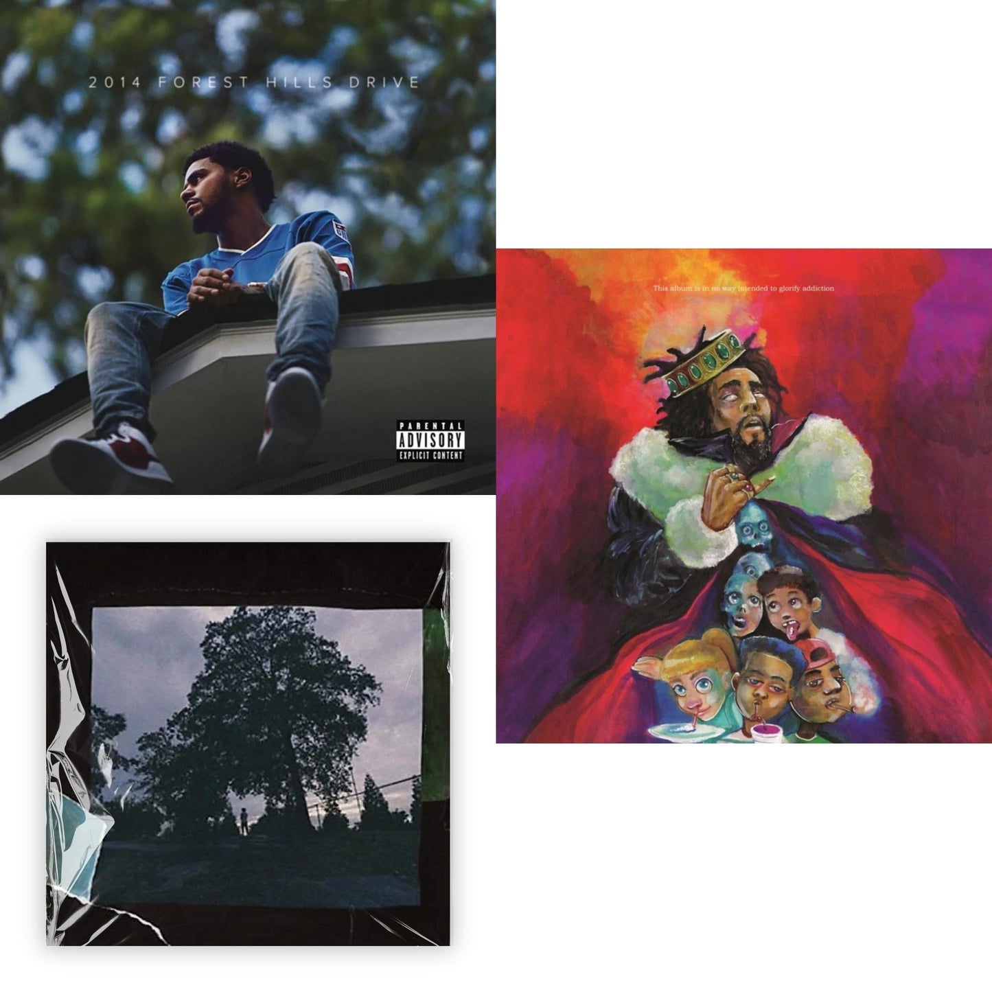 J. Cole - 2014 Forest Hills Drive (2LP) (X) & 4 Your Eyez Only & Kod
