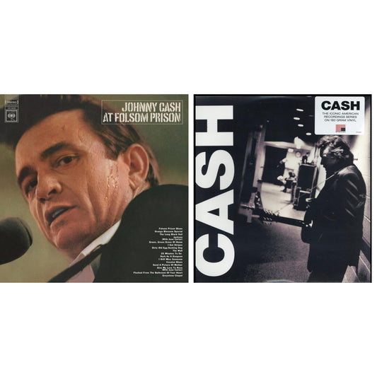 Johnny Cash - At Folsom Prison & American Iii: Soitary Man - LP Vinyl Bundle