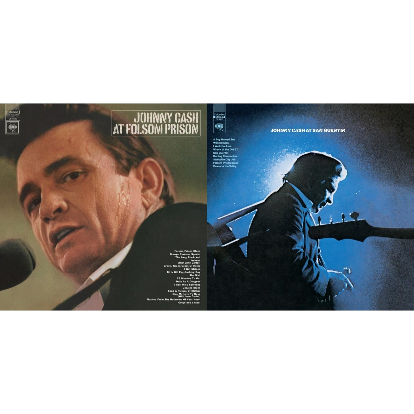 Johnny Cash - At Folsom Prison & At San Quentin - LP Vinyl Bundle