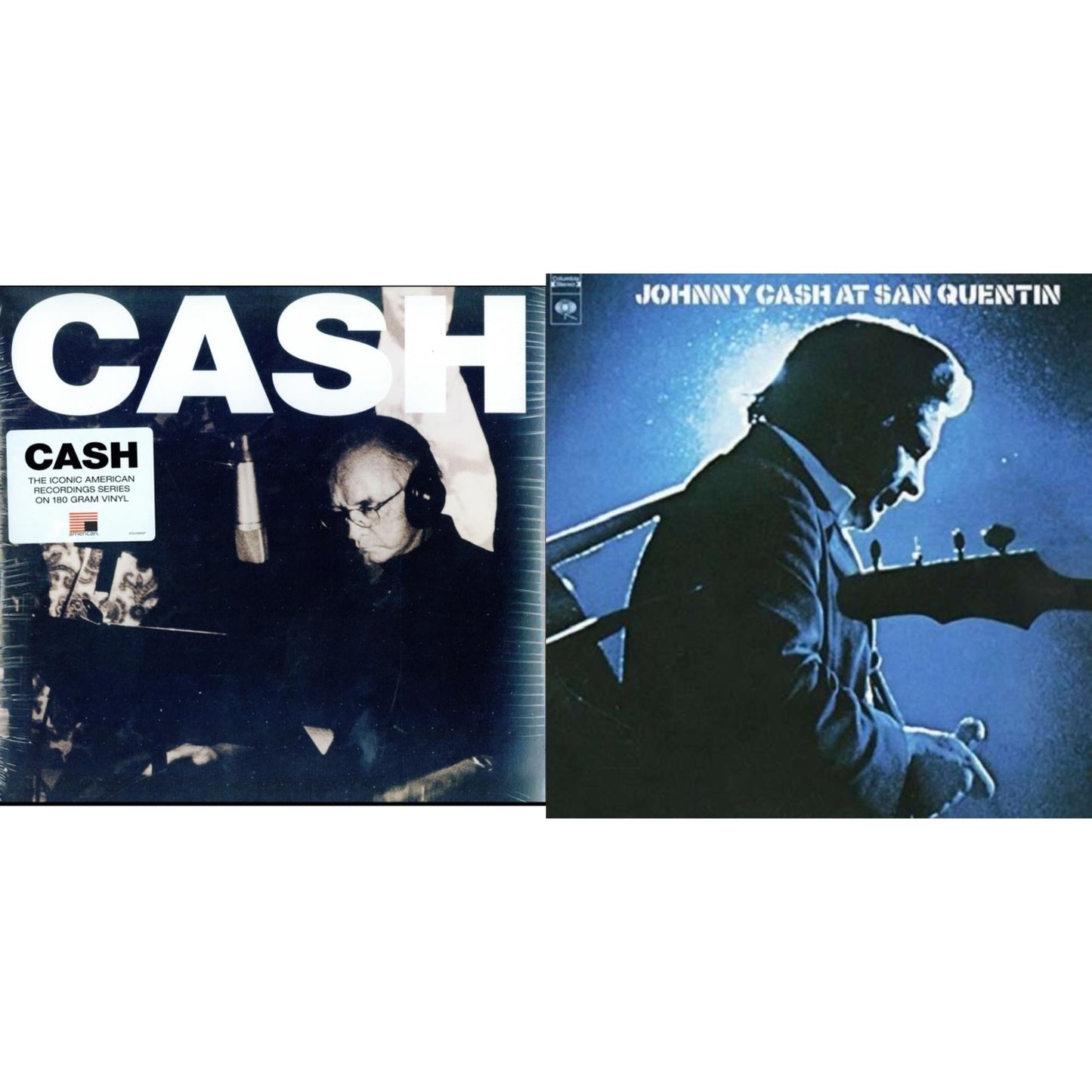 Johnny Cash - American V: A Hundered Ways & At San Quentin - LP Vinyl Bundle
