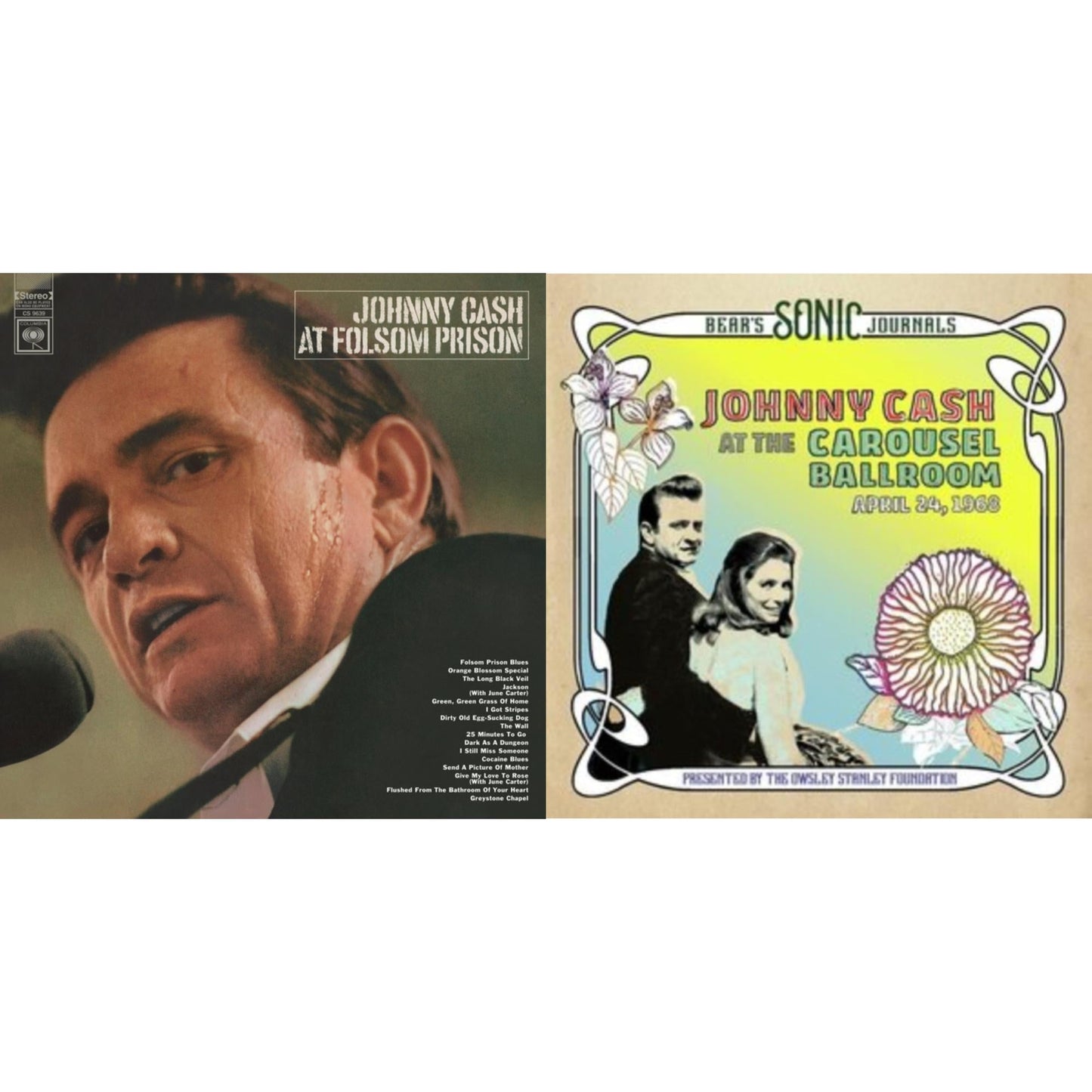 Johnny Cash - At Folsom Prison & Bear's Sonic Journals: Johnny Cash, At The Carousel Ballroom, April 24, 1968 (Limited Edition/2LP)